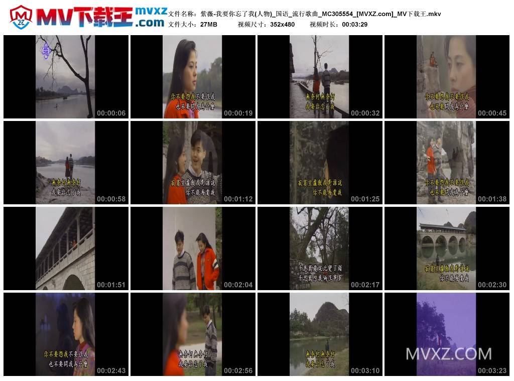 紫薇-我要你忘了我(人物)_国语_流行歌曲_MC305554